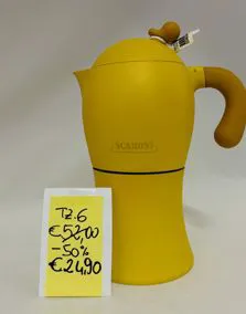 Moka alluminio Scaroni gialla