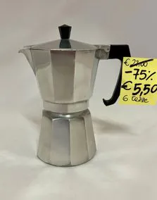 Moka acciaio 6 tazzine