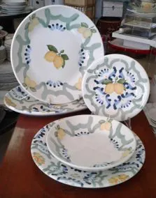 Piatti decoro limoni
