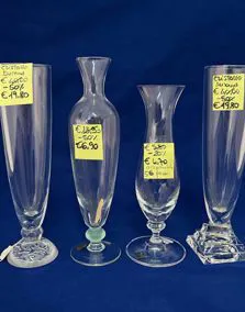 Vaso/portacandele vetro/cristallo 