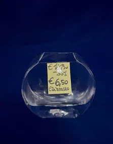 Vaso cristallo Comba Cristalleria, altezza 11cm