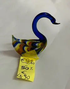 Cigno vetro Murano, altezza 6cm