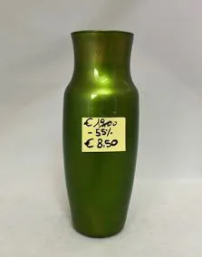 Vaso vetro verde IVAT, altezza 22cm