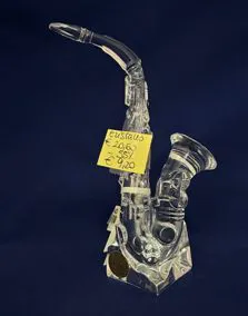 Sassofono cristallo, altezza 18cm
