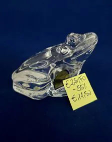 Rana cristallo, altezza 6cm