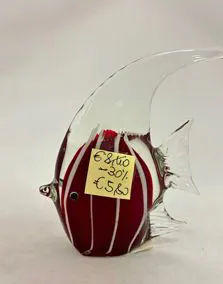 Pesce vetro Murano, altezza 12cm