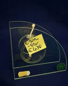 Porta candele vetro, altezza 11cm