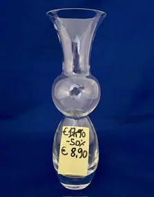 Vaso in vetro, altezza 30cm