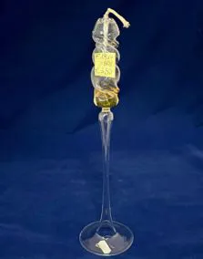 Candeliere vetro, altezza 35cm