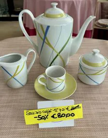 Servizio caffè 15 pezzi porcellana