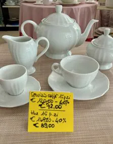 Servizio caffè 15 pezzi + servizio the 15 pezzi porcellana