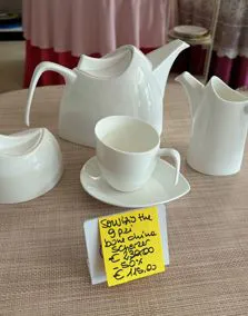 Servizio the 9 pezzi Bone China porcellana Scherzer