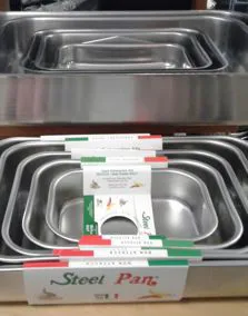 Teglia in acciaio