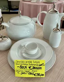 Servizio piatti 41 pezzi + servizio caffè 15 pezzi porcellana Scherzer