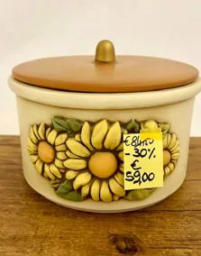 Biscottiera ceramica EGAN, altezza 12cm - Ø 21cm