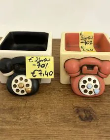 Porta oggetti quadrato ceramica EGAN, dim. 8x8cm
