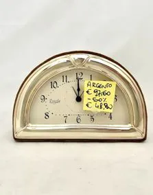Orologio argento 18x13cm