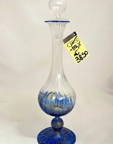 Vaso vetro soffiato altezza 45cm
