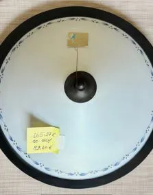 Plafoniera vetro decori blu, Ø 50cm