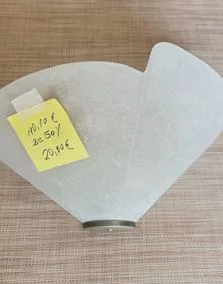 Applique vetro, lunghezza 38cm