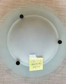 Plafoniera vetro bianco, Ø 46cm