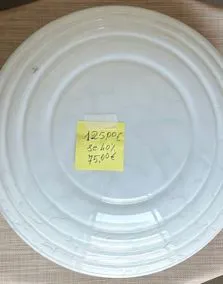 Plafoniera vetro bianco, Ø 50cm