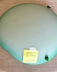 Plafoniera vetro verde, Ø 45cm