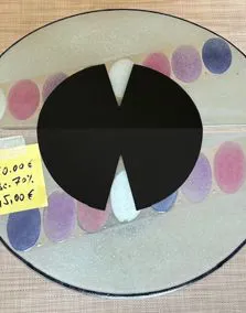 Plafoniera vetro colorato, Ø 40cm