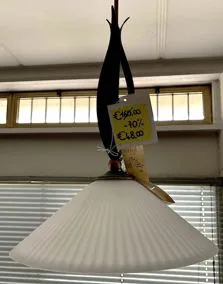 Lampadario vetro bianco, Ø 40cm