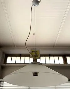 Lampadario vetro bianco, Ø 50cm
