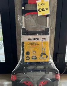 Carrello con telaio in alluminio