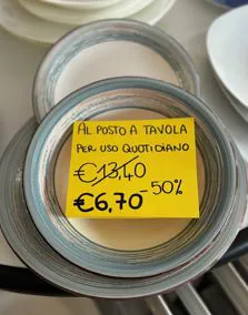 Servizio piatti sfuso per uso quotidiano