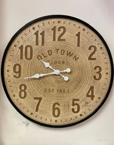 Orologio effetto legno Ø 60cm