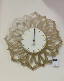 Orologio metallo color oro satinato Ø 46