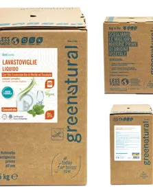 Lavastoviglie Liquido sfuso Con Olio Essenziale Bio di Menta & Eucalipto Greenatural