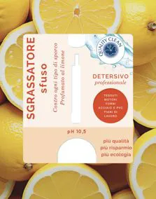 Sgrassatore al profumo di limone sfuso Quality Clean
