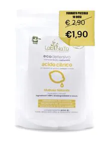 Ecodetersivo Multiuso in polvere per Lavatrice e Lavastoviglie acido citrico LabNatù