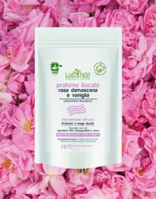 Profuma bucato rosa damascena e vaniglia in polvere LabNàt